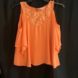 Orange blouse